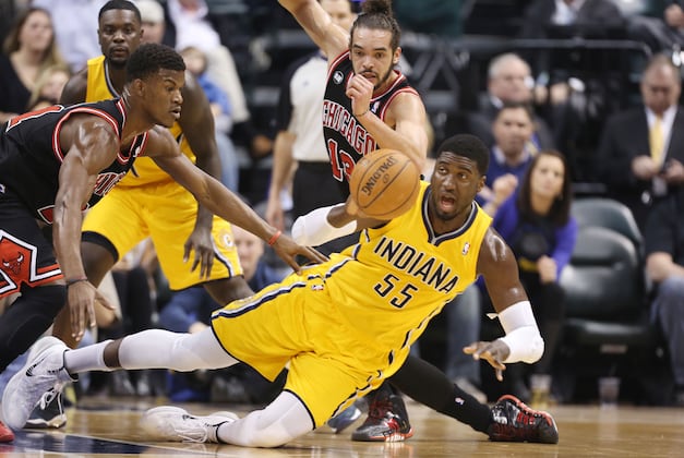 Pacers' Hibbert Responds to Gibson's 'Floppers' Comment