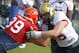 South Squad defensive end Brent Urban of Virginia (99) battles offensive guard Wesley Johnson of Vanderbilt (66) during Senior Bowl practice at Fairhope Municipal Stadium, Monday, Jan. 20, 2014 in Fairhope, Ala. (AP Photo/G.M. Andrews)