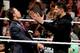Joe Manganiello shoves The Miz on Raw.