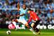 MANCHESTER, ENGLAND - SEPTEMBER 22: Vincent Kompany of Manchester City battles with Wayne Rooney of Manchester United during the Barclays Premier League match between Manchester City and Manchester United at the Etihad Stadium on September 22, 2013 in Manchester, England. (Photo by Laurence Griffiths/Getty Images)