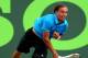 KEY BISCAYNE, FL - MARCH 22: Alexandr Dolgopolov of Russia serves Jarrko Nieminen of Finland during the Sony Open at the Crandon Park Tennis Center on March 22, 2014 in Key Biscayne, Florida. (Photo by Matthew Stockman/Getty Images)