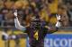 TEMPE, AZ - NOVEMBER 16: Defensive back Alden Darby #4 of the Arizona State Sun Devils celebrates a defensive stand against the Oregon State Beavers during the fourth quarter of their college football game at Sun Devil Stadium on November 16, 2013 in Tempe, Arizona. (Photo by Ralph Freso/Getty Images)