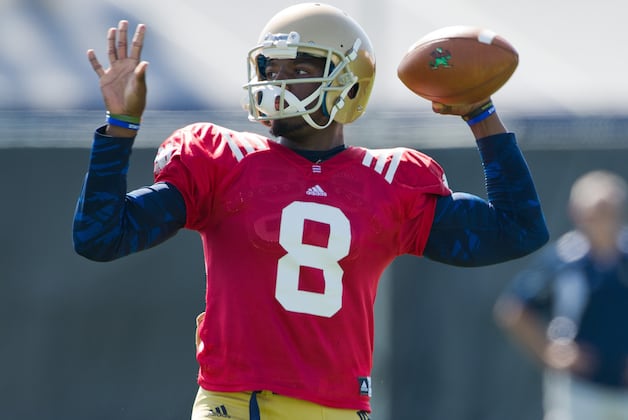 Zaire's Fire Helps Brighten Notre Dame's Quarterback Picture