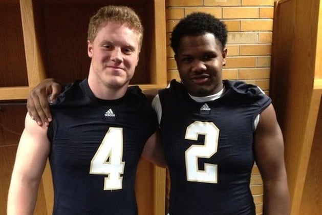 Freshman DE Trumbetti Seizing Opportunity at Notre Dame