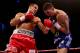 CARDIFF, WALES - AUGUST 17: Nathan Cleverly (R) in action against Sergey Kovalev during the WBO World Light-Heavyweight Championship bout at Motorpoint Arena on August 17, 2013 in Cardiff, Wales. (Photo by Scott Heavey/Getty Images)