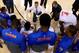 ORLANDO, FL - MARCH 22: Head coach Billy Donovan of the Florida Gators talks with his team as they huddle while taking on the Pittsburgh Panthers during the third round of the 2014 NCAA Men's Basketball Tournament at Amway Center on March 22, 2014 in Orlando, Florida. (Photo by Mike Ehrmann/Getty Images)