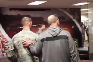 Video: Bo Pelini and Nebraska Help Reunite a Soldier and His Wife