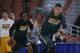 Baylor's Isaiah Austin runs on the court during practice at the NCAA college basketball tournament Wednesday, March 26, 2014, in Anaheim, Calif. Baylor plays Wisconsin in a regional semifinal on Thursday. (AP Photo/Jae C. Hong)