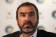 Soccer legends, New York Cosmos' Director of Soccer Eric Cantona looks on during the announcement of the New York Cosmos Opus in London, Tuesday, Aug. 2, 2011. The New York Cosmos Opus is the definitive publication on one of the world's most glamorous soccer franchises. New York Cosmos is due to play Manchester United in a Paul Scholes testimonial match at Old Trafford on Friday, the first U.S. team to play at the stadium. (AP Photo/Sang Tan)