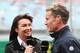 The BBC's Suzi Perry and David Coulthard at the Australian Grand Prix.