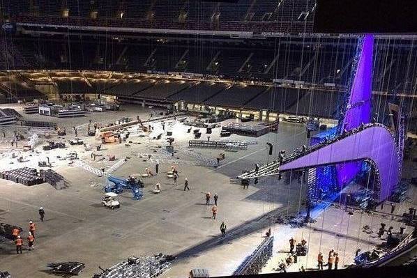 1st Look at WrestleMania 30 Stage Setup