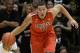 Feb 22, 2014; Boulder, CO, USA; Arizona Wildcats forward Aaron Gordon (11) following a turnover against the Colorado Buffaloes in the first half at the Coors Events Center. Mandatory Credit: Ron Chenoy-USA TODAY Sports