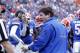 Nov 30, 2013; Gainesville, FL, USA; Florida Gators head coach WIll Muschamp reacts against the Florida State Seminoles during the first quarter at Ben Hill Griffin Stadium. Mandatory Credit: Kim Klement-USA TODAY Sports