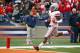 Ohio State cornerback Bradley Roby (1) runs an interception back for a touchdown during the first half of an NCAA college football game against Illinois on Saturday, Nov. 16, 2013, in Champaign, Ill. (AP Photo/Jeff Haynes)