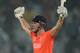 CHITTAGONG, BANGLADESH - MARCH 27: Alex Hales of England celebrates hitting the winning runs during the ICC World Twenty20 Bangladesh 2014 Group 1 match between England and Sri Lanka at Zahur Ahmed Chowdhury Stadium on March 27, 2014 in Chittagong, Bangladesh. (Photo by Gareth Copley/Getty Images)