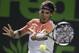 Rafael Nadal, of Spain, returns the ball to Fabio Fognini, of Italy, during the Sony Open tennis tournament, Tuesday, March 25, 2014, in Key Biscayne, Fla. (AP Photo/Luis M. Alvarez)