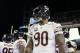 Chicago Bears' Julius Peppers warms up before an NFL football game against the Philadelphia Eagles, Sunday, Dec. 22, 2013, in Philadelphia. (AP Photo/Matt Rourke)