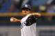 ST. PETERSBURG, FL - SEPTEMBER 18: Pitcher Chris Archer #22 of the Tampa Bay Rays starts against the Texas Rangers September 18, 2013 at Tropicana Field in St. Petersburg, Florida. (Photo by Al Messerschmidt/Getty Images)