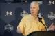 Green Bay Packers' Ted Thompson responds to a question during a press conference at the NFL Scouting Combine in Indianapolis, Friday, Feb. 26, 2010. (AP Photo/Darron Cummings)