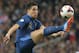 France's Samir Nasri, controls the ball during their group I World Cup qualifying soccer match between France and Finland, at the Stade de France stadium in Saint Denis, outside Paris, Tuesday, Oct. 15, 2013. (AP Photo/Michel Euler)