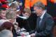 MANCHESTER, ENGLAND - MARCH 29: Manchester United Manager David Moyes signs autographs prior to the Barclays Premier League match between Manchester United and Aston Villa at Old Trafford on March 29, 2014 in Manchester, England. (Photo by Alex Livesey/Getty Images)