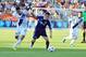 May 29, 2013; Cary, NC, USA; Carolina Railhawks defender Kupono Low (3) battles with Los Angeles Galaxy forward Charlie Rugg (27) for the ball during a third round US Open Cup match at Wake Med Soccer Park. Mandatory Credit: Rob Kinnan-USA TODAY Sports