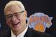 Phil Jackson smiles as he is introduced as the new president of the New York Knicks, Tuesday, March 18, 2014 in New York. Jackson, who won two NBA titles as a player with the Knicks, also won 11 championships while coaching the Chicago Bulls and the Los Angeles Lakers. (AP Photo/Mark Lennihan)