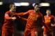 LIVERPOOL, ENGLAND - MARCH 26: Daniel Sturridge of Liverpool celebrates scoring the second goal with team-mate Jordan Henderson (l) during the Barclays Premier League match between Liverpool and Sunderland at Anfield on March 26, 2014 in Liverpool, England. (Photo by Michael Regan/Getty Images)
