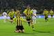Dortmund's Robert Lewandowski, from Poland, celebrates after scoring his third goal during the Champions League semifinal first leg soccer match between Borussia Dortmund and Real Madrid in Dortmund, Germany, Wednesday, April 24 2013. (AP Photo/Frank Augstein)