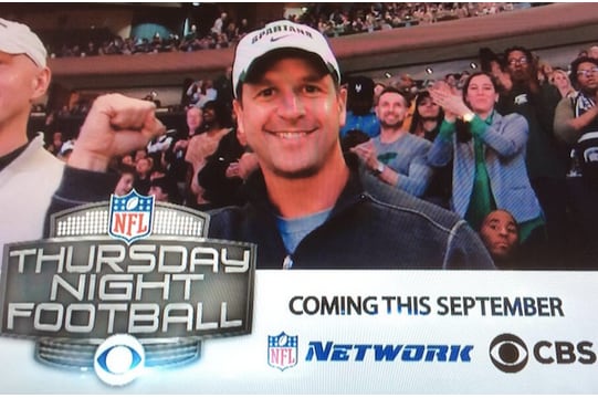 PHOTO: Ravens Coach John Harbaugh Is a Michigan State Fan