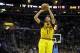 Cleveland Cavaliers' Anderson Varejao, from Brazil, shoots against the Memphis Grizzlies in an NBA basketball game Sunday, Feb. 9, 2014, in Cleveland. (AP Photo/Mark Duncan)