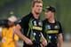 DHAKA, BANGLADESH - MARCH 30: George Bailey and Brad Haddin of Australia leave the field after losing the ICC World Twenty20 Bangladesh 2014 match between India v Australia at Sher-e-Bangla Mirpur Stadium on March 30, 2014 in Dhaka, Bangladesh. (Photo by Scott Barbour/Getty Images)