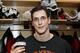 PHILADELPHIA, PA - MARCH 30: Vincent Lecavalier #40 of the Philadelphia Flyers poses with his 400th NHL goal puck after his game against the Boston Bruins on March 30, 2014 at the Wells Fargo Center in Philadelphia, Pennsylvania. The Bruins went on to defeat the Flyers 4-3 in a shoot-out. (Photo by Len Redkoles/NHLI via Getty Images)