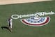 Washington Nationals starting pitcher Stephen Strasburg returns to the dugout after giving up three runs in the first inning of a baseball game against the New York Mets on opening day at Citi Field, Monday, March 31, 2014, in New York. (AP Photo/John Minchillo)