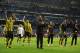 MADRID, SPAIN - APRIL 30: Head Coach Jurgen Klopp of Borussia Dortmund celebrates with players as his team reach the final after the UEFA Champions League Semi Final Second Leg match between Real Madrid and Borussia Dortmund at Estadio Santiago Bernabeu on April 30, 2013 in Madrid, Spain. (Photo by Gonzalo Arroyo Moreno/Getty Images)