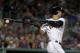 Boston Red Sox center fielder Grady Sizemore bats in the sixth inning of an exhibition baseball game against the Minnesota Twins in Fort Myers, Fla., Thursday, March 27, 2014. The Red Sox won 4-1. (AP Photo/Gerald Herbert)