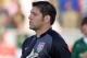 U.S. goalie Tony Meola listens to the National Anthem before an exhibition match between the United States and Jamaica Tuesday, April 11, 2006, in Cary, N.C. The game ended in a 1-1 tie. Meola got his 100th cap. Now he and the rest of the U.S. hopefuls can only wait for coach Bruce Arena to choose the World Cup roster to take to Germany this summer. (AP Photo/ Karl DeBlaker)