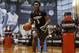 McDonald's West All-American Stanley Johnson, of Fullerton, Calif., competes in the skills contest during the McDonald's All-American Jam Fest at the University of Chicago in Chicago, on Monday, March 31, 2014. (AP Photo/Andrew A. Nelles)