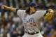 MILWAUKEE, WI - SEPTEMBER 17: Jeff Samardzija #29 of the Chicago Cubs pitches during the bottom of the first inning against the Milwaukee Brewers at Miller Park on September 17, 2013 in Milwaukee, Wisconsin. (Photo by Mike McGinnis/Getty Images)