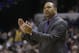 Golden State Warriors head coach Mark Jackson in action during the second half of an NBA basketball game against the Indiana Pacers Tuesday, March 4, 2014, in Indianapolis. Golden State defeated Indiana 98-96. (AP Photo/Darron Cummings)