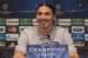 Paris Saint Germain's Swedish striker Zlatan Ibrahimovic, smiles during press conference prior to a training session at Parc des Princes stadium in Paris, Tuesday, April 1, 2014. Paris Saint Germain will face Chelsea FC in a Champions League quarterfinal soccer match on Wednesday, April 2, 2014. (AP Photo/Michel Euler)