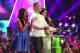 John Cena, center, and the Bella twins present the award for favorite male buttkicker at the 27th annual Kids' Choice Awards at the Galen Center on Saturday, March 29, 2014, in Los Angeles. (Photo by Matt Sayles/Invision/AP)