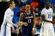 BUFFALO, NY - MARCH 22: Shabazz Napier #13 of the Connecticut Huskies reacts against the Villanova Wildcats during the third round of the 2014 NCAA Men's Basketball Tournament at the First Niagara Center on March 22, 2014 in Buffalo, New York. (Photo by Jared Wickerham/Getty Images)