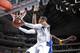 Dallas Mavericks guard Monta Ellis (11) shoots over Golden State Warriors guard Klay Thompson in the second half of an NBA basketball game, Tuesday, April 1, 2014, in Dallas. Golden State won 122-120 in overtime. (AP Photo/Matt Strasen)