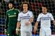 PARIS, FRANCE - APRIL 02: A dejected David Luiz (C) of Chelsea looks on after scoring an own goal to give PSG a 2-1 lead during the UEFA Champions League quarter final, first leg match between Paris Saint Germain and Chelsea at Parc des Princes on April 2, 2014 in Paris, France. (Photo by Shaun Botterill/Getty Images)