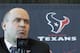 Former Penn State head coach and New England Patriots offensive coordinator Bill O’Brien was named the Houston Texans head coach during a press conference at Reliant Stadium, Friday, Jan. 3, 2014, in Houston. (AP Photo/Patric Schneider)