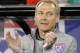 U.S. head coach Jurgen Klinsmann before a game against Mexico during an international friendly soccer match Wednesday, April 2, 2014, in Glendale, Ariz. The game ended in a 2-2 draw. (AP Photo/Rock Scuteri)
