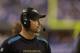 Jacksonville Jaguars head coach Gus Bradley watches during the second half of an NFL football game against the Indianapolis Colts Sunday, Dec. 29, 2013, in Indianapolis. Indianapolis defeated Jacksonville 30-10. (AP Photo/Michael Conroy)