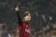 AC Milan Brazilian forward Kaka celebrates after scoring during the Serie A soccer match between AC Milan and Chievo Verona at the San Siro stadium in Milan, Italy, Saturday, March 29, 2014. (AP Photo/Antonio Calanni)