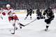 LOS ANGELES, CA - APRIL 2: Marian Gaborik #12 of the Los Angeles Kings shoots the puck against Lauri Korpikoski #28 of the Phoenix Coyotes at Staples Center on April 2, 2014 in Los Angeles, California. (Photo by Noah Graham/NHLI via Getty Images)